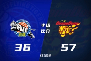 半场战报：新疆主场落后21分😲徐杰21分4助 莫兰德11分11板两双
