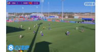 这球漂亮！周欣怡弧顶左脚世界波破门，U17女足1-0领先美国