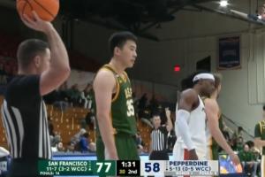 生涯之夜！NCAA：王俊杰轰进第7记三分&砍下27分 赵维伦3助王俊杰