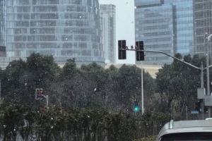张镇麟感叹“原来上海可以下这么大雪” 回复付豪：我照顾好咱妈