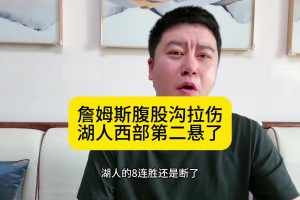 大史：詹姆斯腹股沟拉伤湖人悬了！输了就好好找找自身问题！