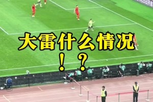 现场球迷看到王大雷黄油手失误：王大雷！哎！