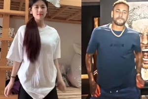 内马尔舞蹈最近又火起来了！美女模仿的这相似度可以打几分？