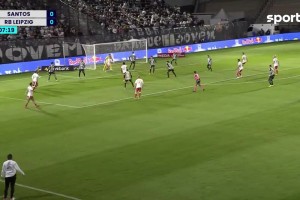 【集锦】友谊赛-内马尔首发西蒙斯双响 莱比锡3-1桑托斯