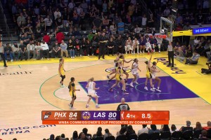 WNBA常规赛 菲尼克斯水星 85-80 洛杉矶火花 集锦