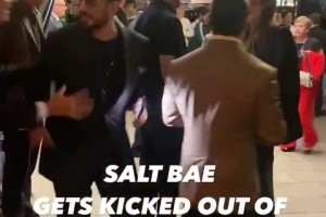 梅西看到会鼓掌！撒盐哥又来蹭热度了，但被人直接轰了出去🤣