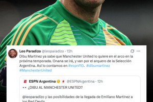 🤯ESPN：曼联正追求大马丁&球员已知晓，奥纳纳将离队