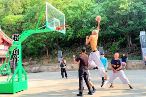 😲出家人这么狂？文班亚马少林寺上演自抛自扣