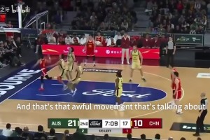 面对NBA球员不落下风！此前杨瀚森对阵澳大利亚个人集锦！
