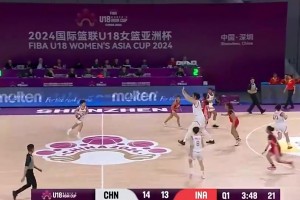 😲太恐怖了啊！2米26的张子宇，对位球员才到她的腰部往上一点点！根本够不着！