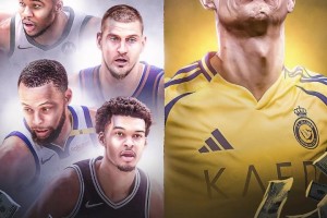 外媒：C罗新合同的薪水比5位NBA球员加起来还多😱