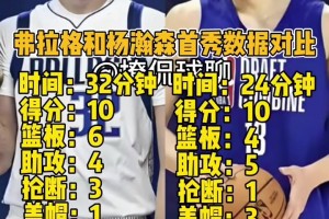 弗拉格和杨瀚森首秀数据对比！看起来不输状元啊😆😆