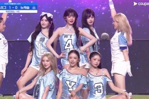 好看爱看😍！韩国女团IVE在K联全明星vs纽卡中场秀