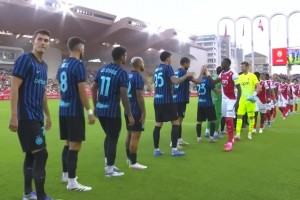 【集锦】友谊赛-恰20染红劳塔罗破门 十人国米2-1逆转摩纳哥