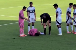 梅西和穆勒看到德保罗假装受伤都笑了😂