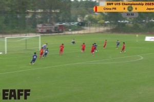 打穿国足U15近角！日本U15沢口荣太接队友横传后一脚破门！